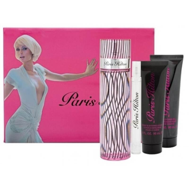PARIS HILTON CLASICO 100ML 4 PIEZAS EDT DAMA